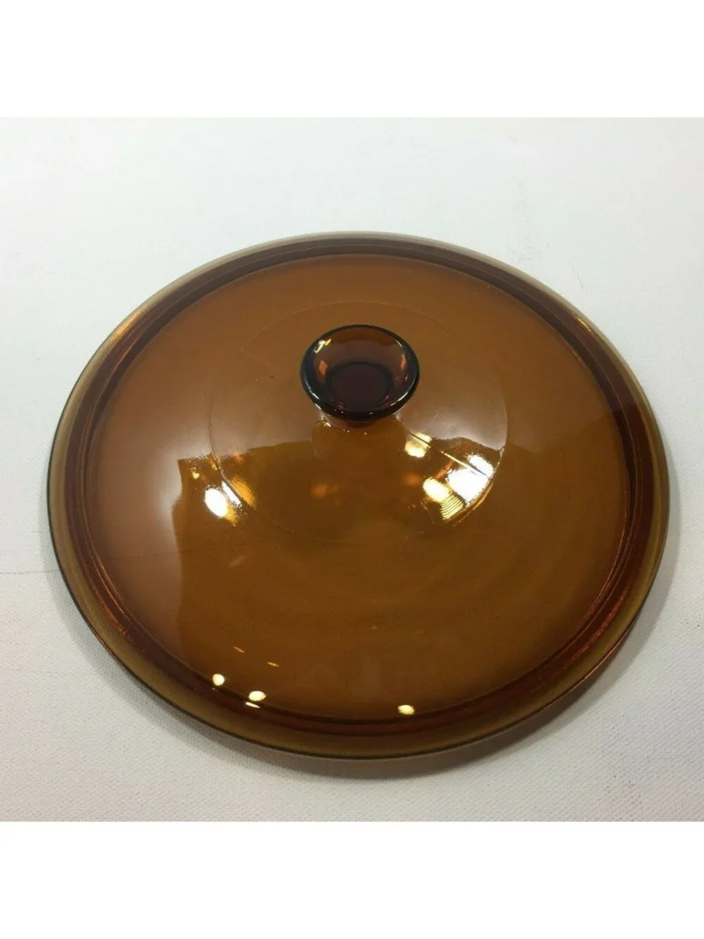 Amber Glass Pot Lid With Knob Handle 8-Inch Diameter For Cookware Replacement